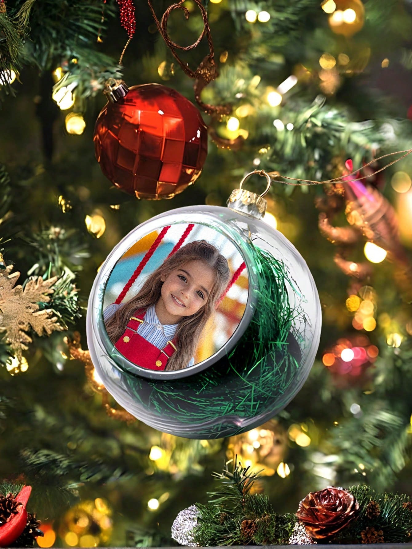 Christmas Decoration Balls with Customizable Photos